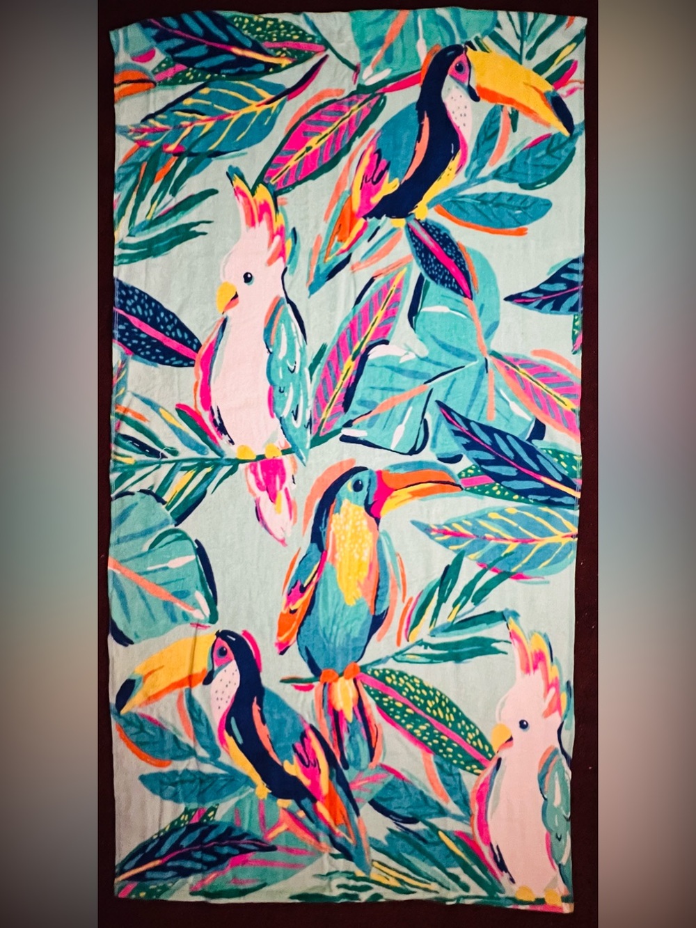 Toucan Tropical Birds Beach Towel